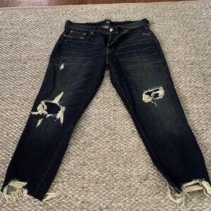 GAP Blue Distressed Ripped Jeans